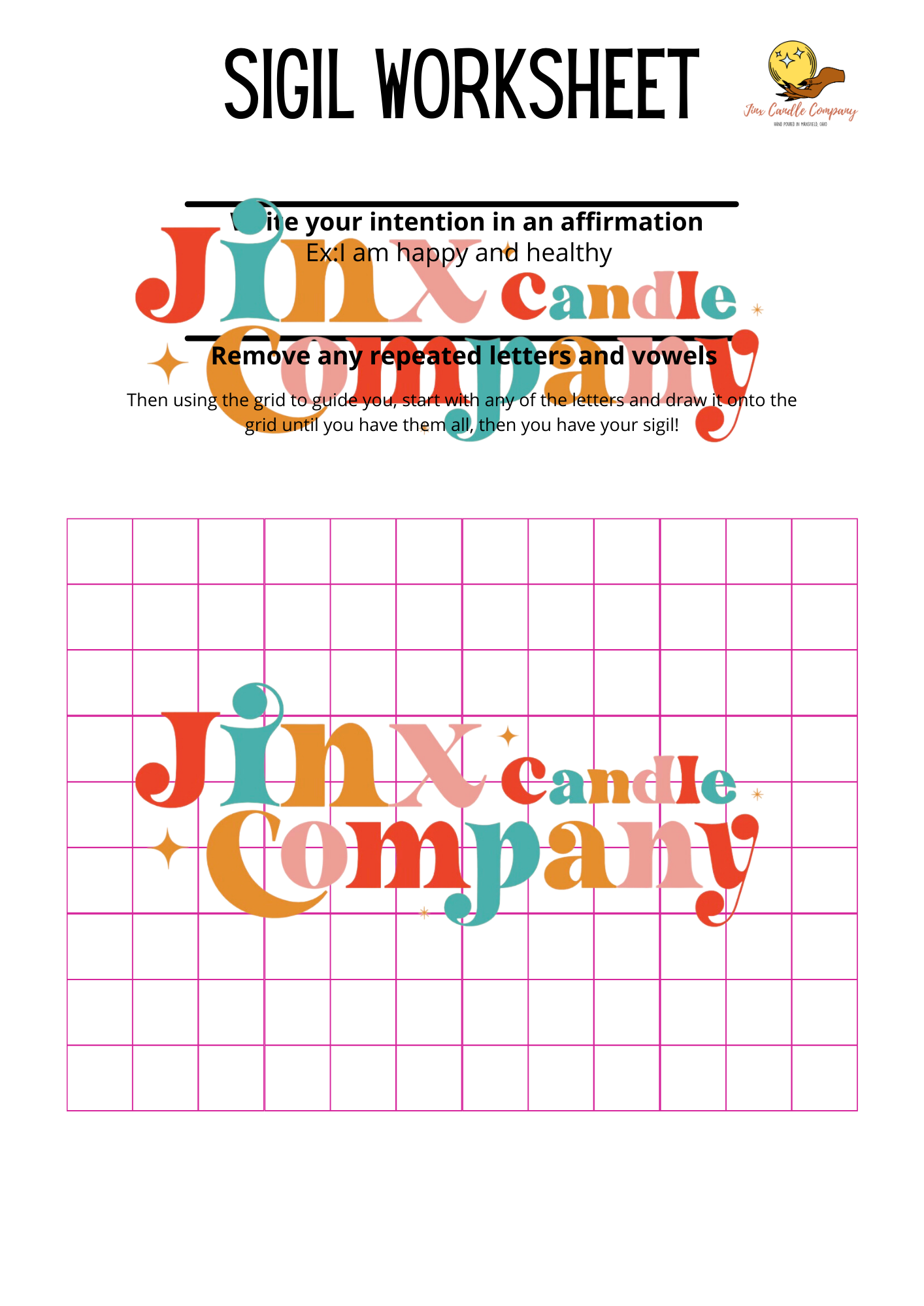 Digital Downloads – Jinx Candle Company