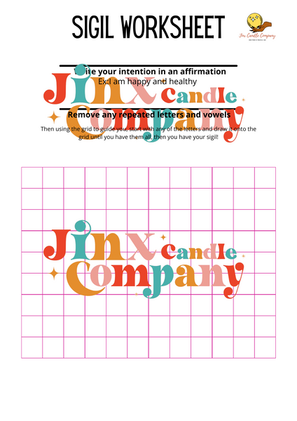 Sigil Worksheet (Digital Download)